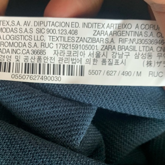 Zara Blue Skirt Size Medium - Picture 8 of 9